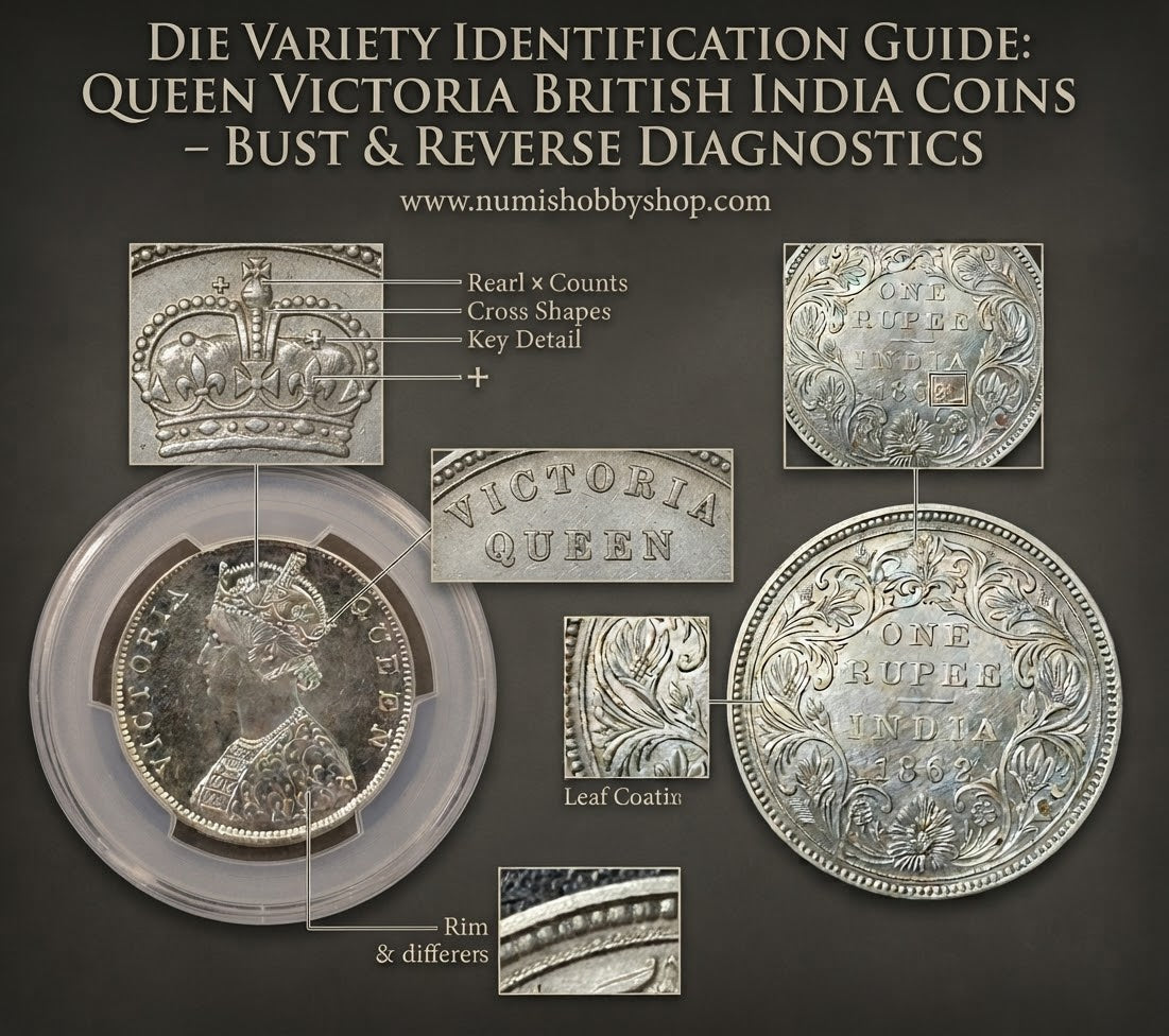 Die Variety Identification Guide: Queen Victoria British India Coins – Bust & Reverse Diagnostics