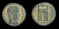 Constantius II, as Caesar, 324-337. AE Follis 2.9 g. Antiochia Campgate Coin