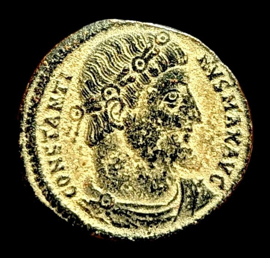 Authentic Roman Coin RARE Max SMKA Gloria Constantine I Soldiers