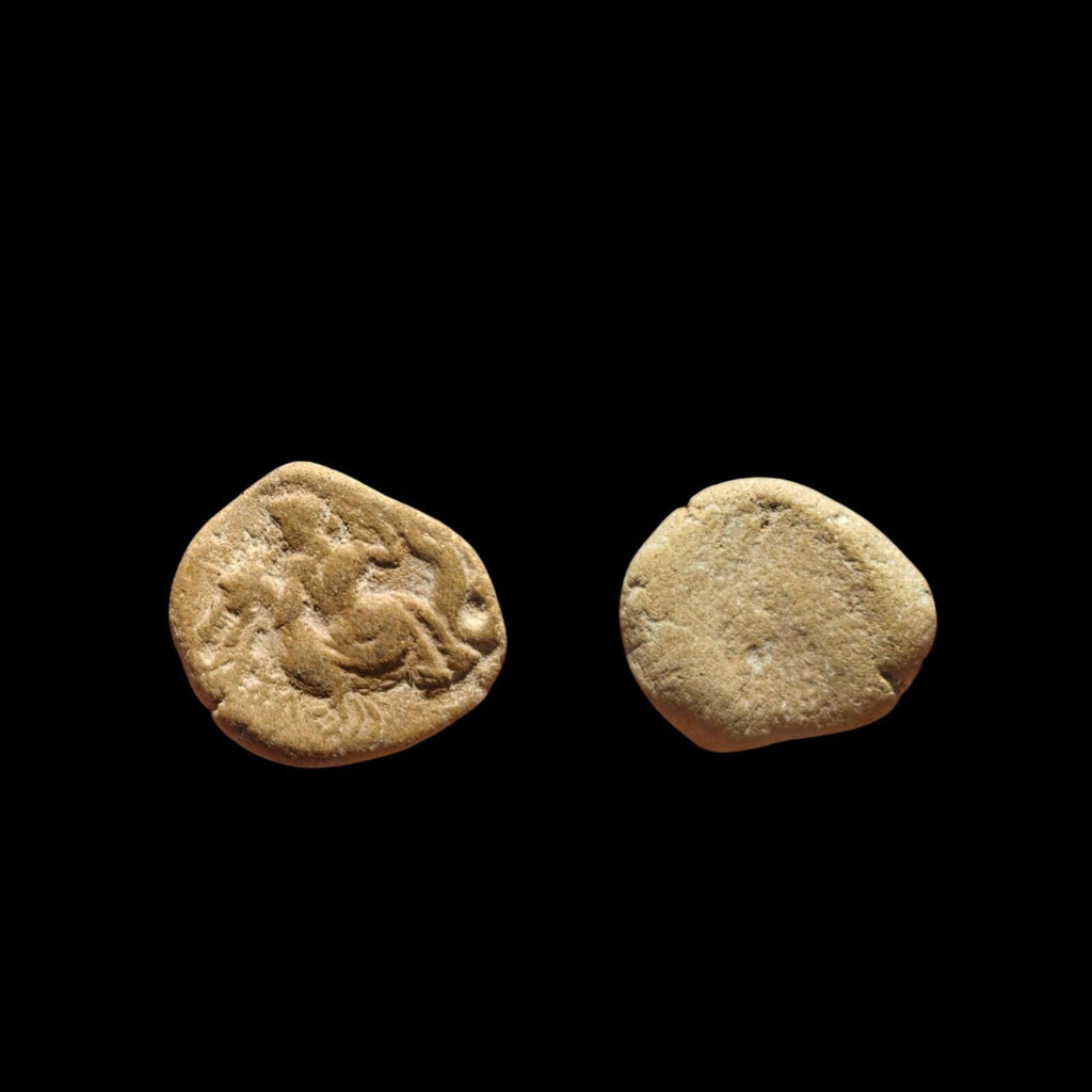 Ancient Greek Roman Circa 1st-3rd centuries AD Terracotta Clay Bullae Tessera