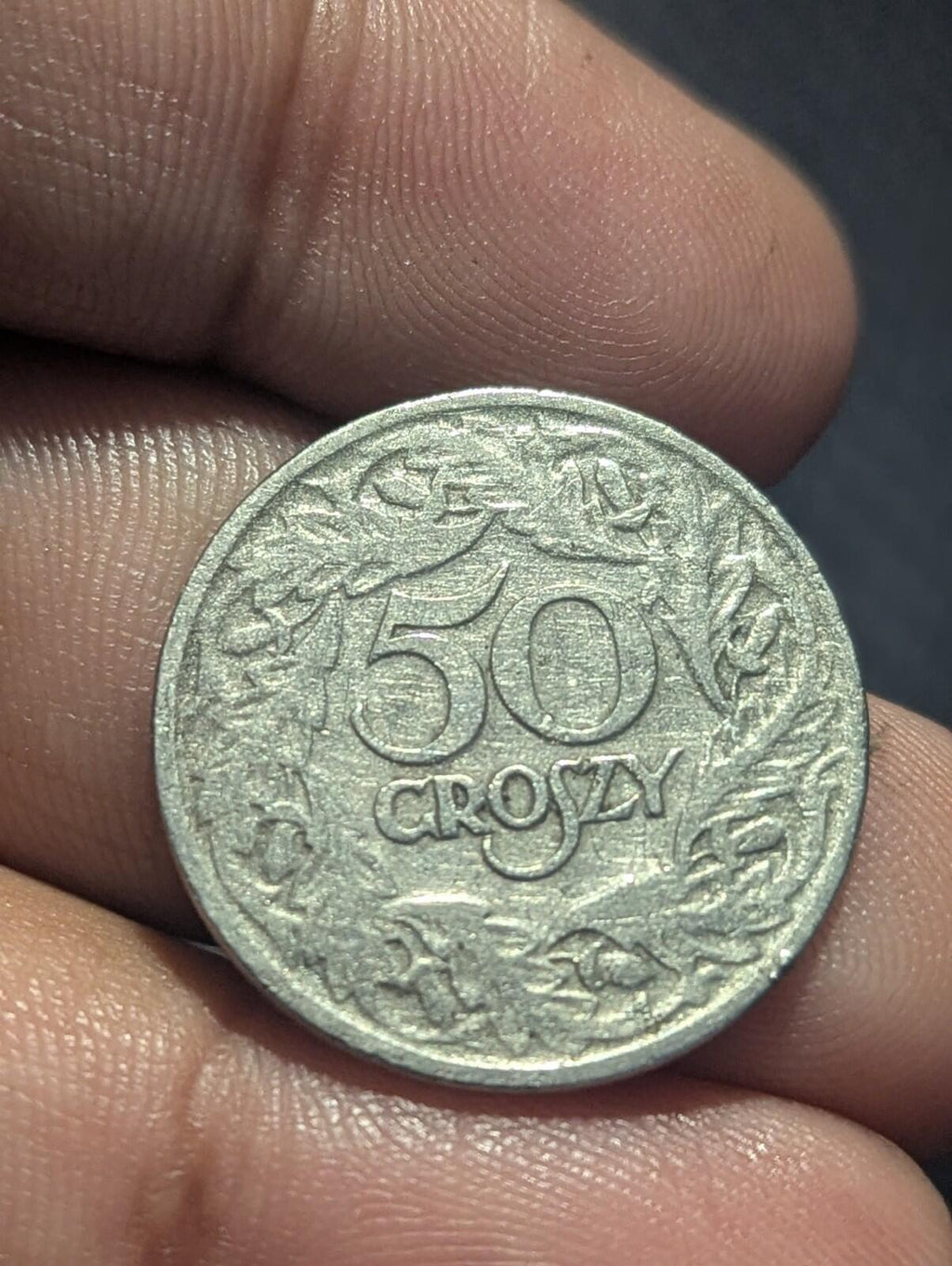 OLD COIN OF POLAND 50 GROSZY 1923 SECOND REPUBLIC II RZECZPOSPOLITA POLSKA