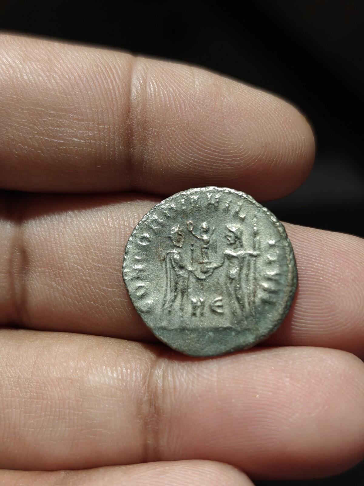 Diocletian 287 AD Antoninianus Empire romain CONCORDIA TEMP Monnaie rare