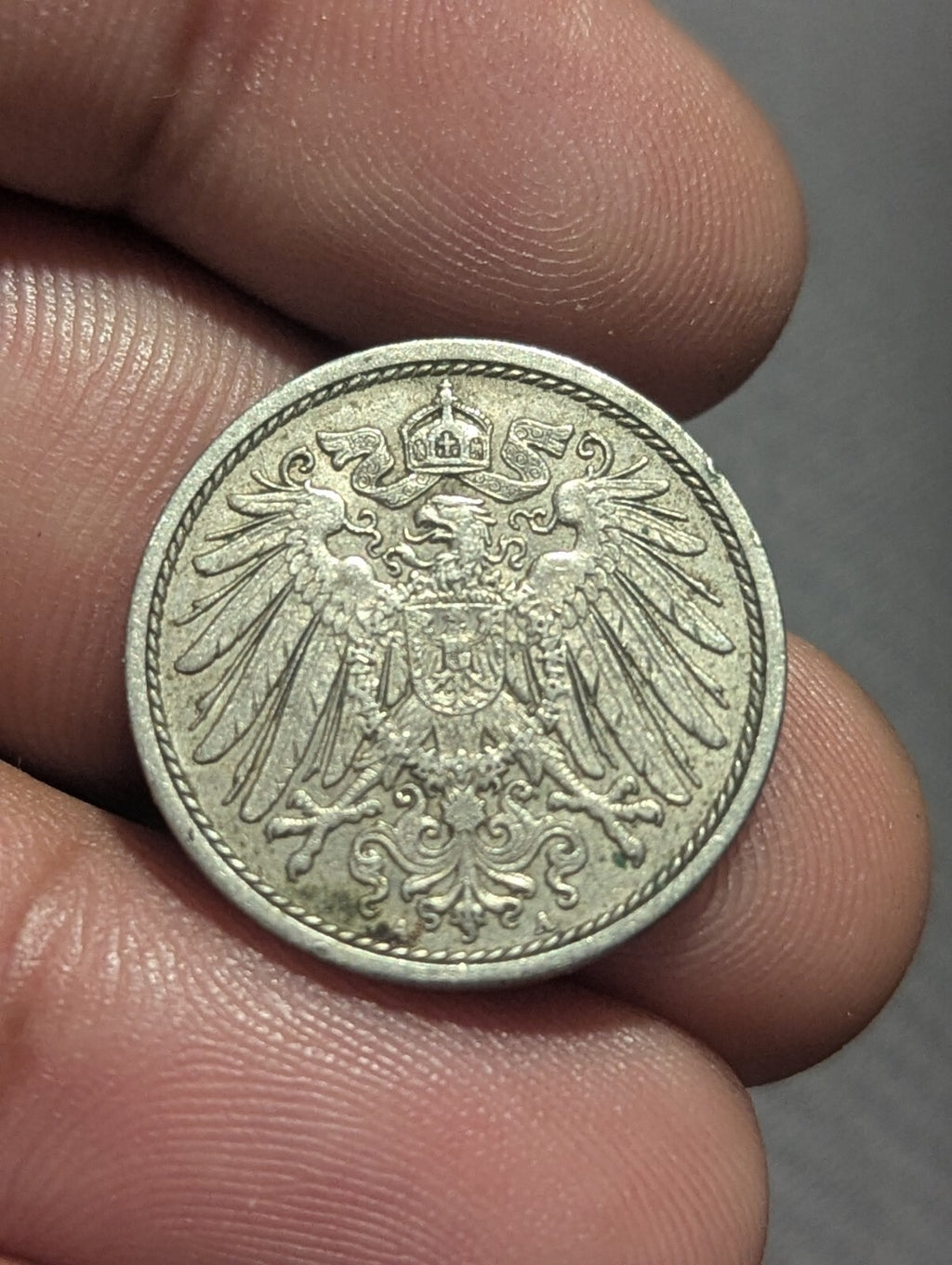 1911 J Germany - Empire 10 A Pfennig KM# 12