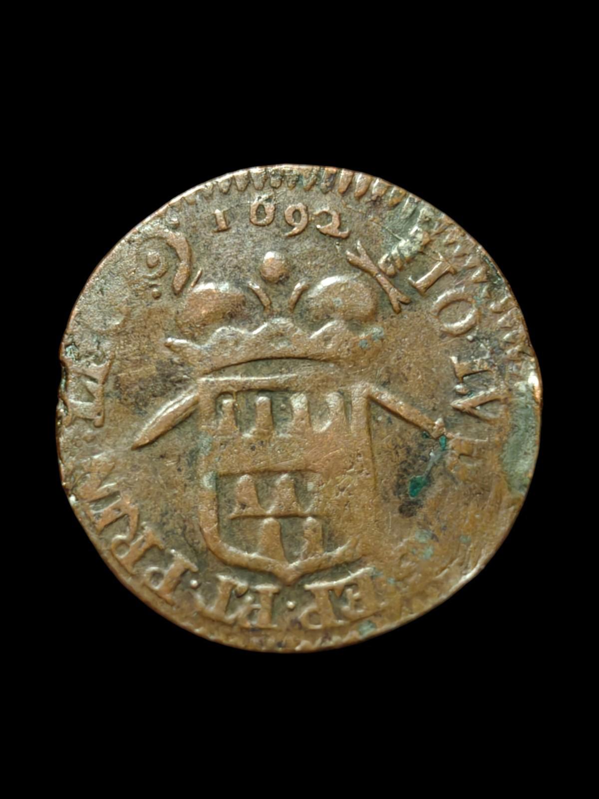 1692 Liège - Belgique Un Liard - Jean Louis d’Elderen 1er type