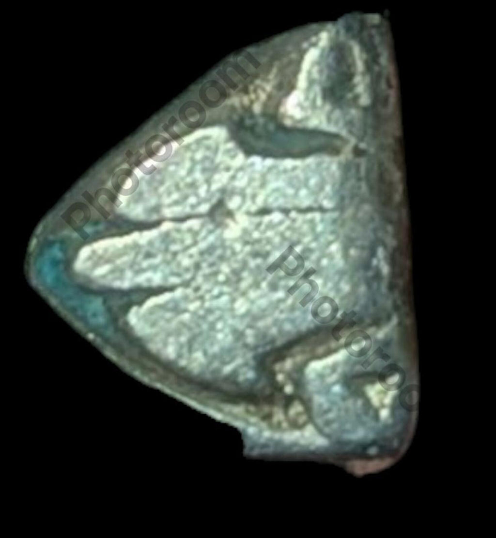 India Bengal INDUS Valley Mayuriyan Punch silver Coin 300 BC CRAB & Deer Symbol