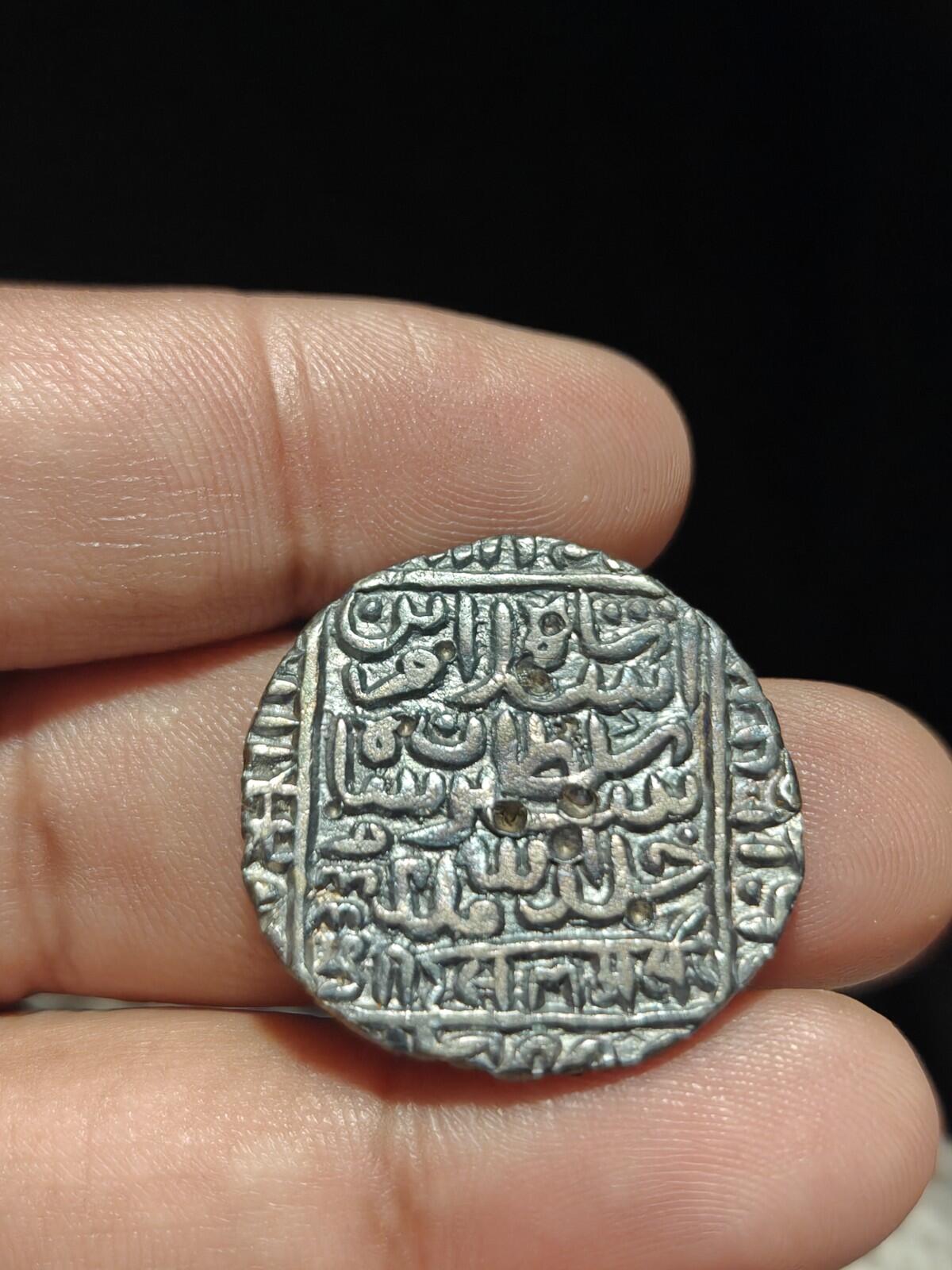 India Delhi sultanate silver Rupee Ruller ISLAM SHAH SURI 1550-1560AD Rare Tone