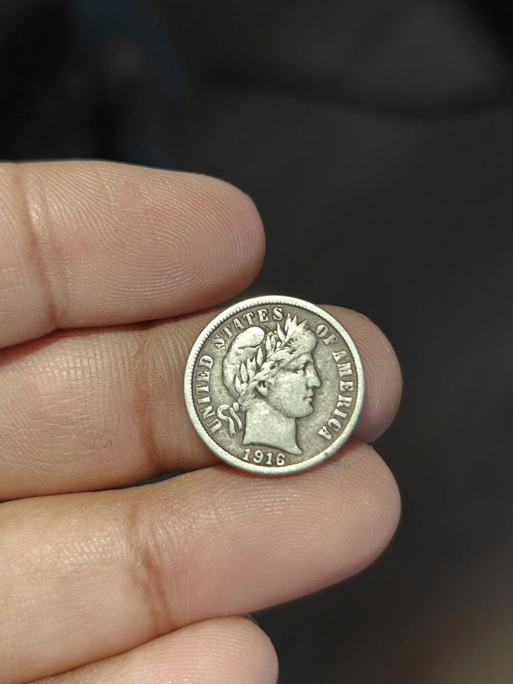 1916 Barber Dime Absolutely Gorgeous Barber Silver Better Condition