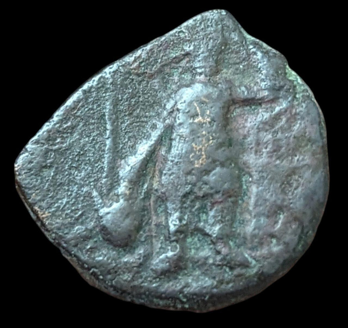 INDE Ancien roi Kushan Empire Kushan, Vasudeva II (192-225 ap. J.-C.) cuivre 8 grammes