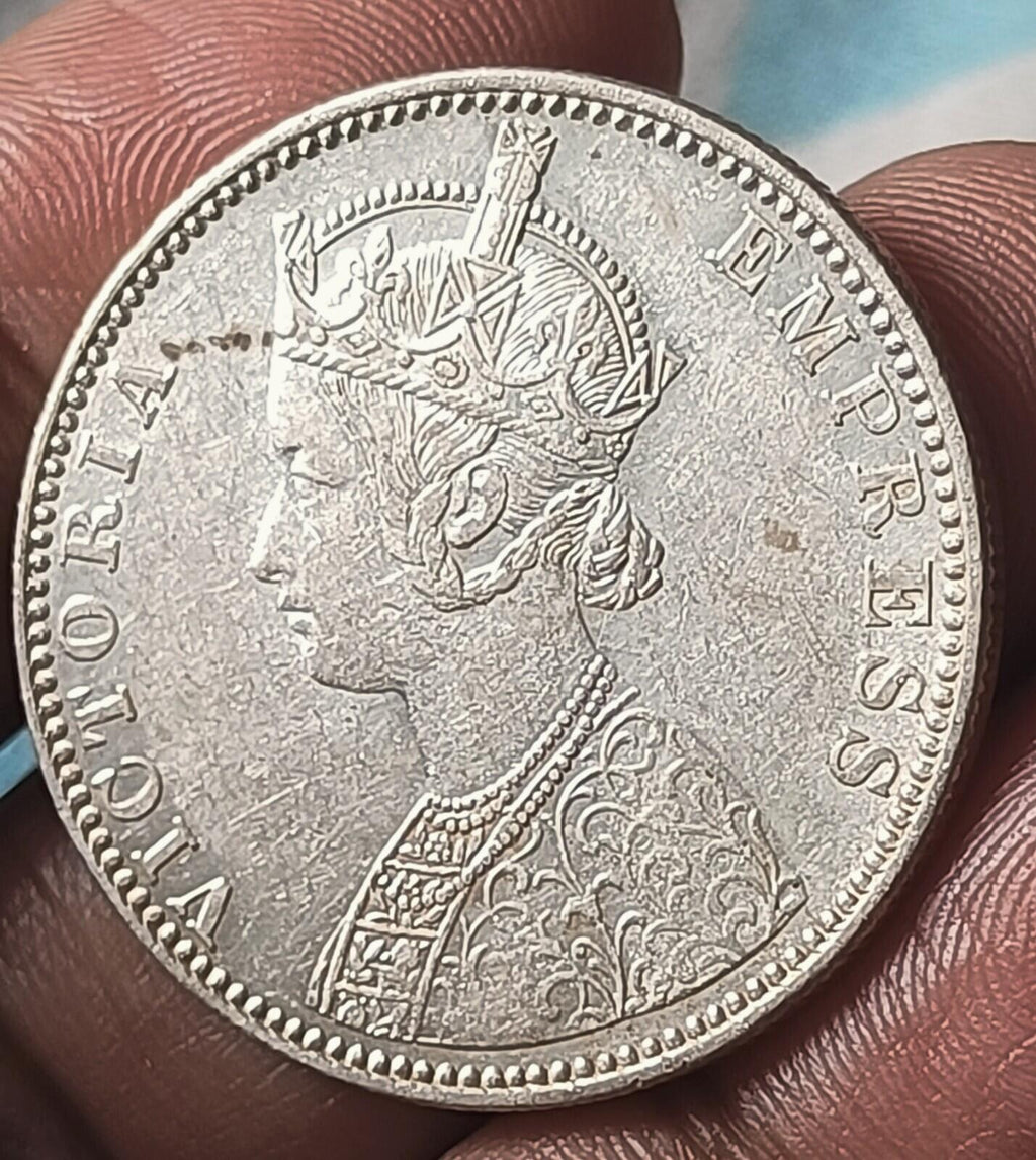 #B3#Victoria-British India colony-Silver Rupee-1889-Bombay Mint 11.6 gm