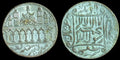 Inde 850-1940 Ancien Jeton Monnaie Islamique en Argent Temple Moghol & 4 Noms de Califes Rare