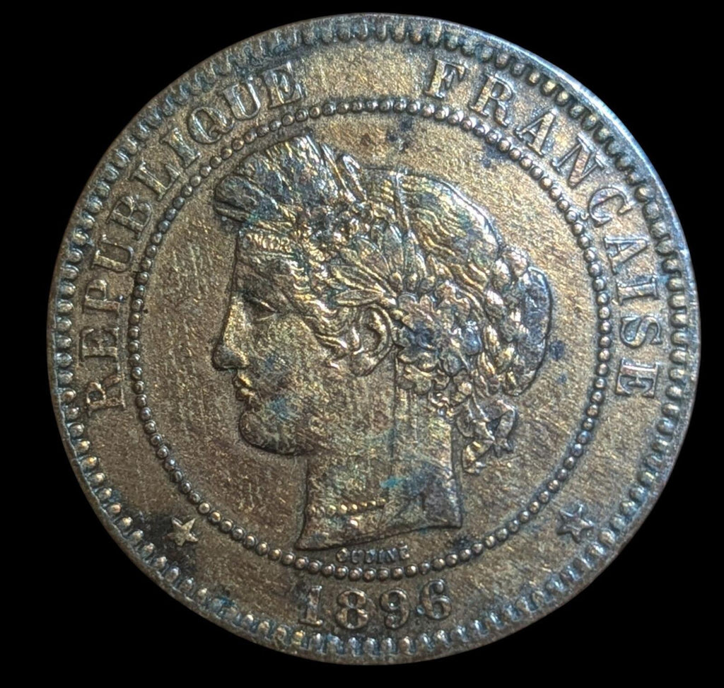 1896 A France 10 Centimes Coin, km815.1,Rare Coin 🇫🇷 Luster