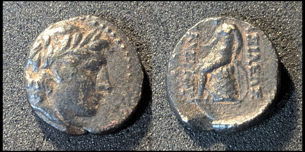 安条克三世大帝 公元前222年 塞琉古帝国 稀有真品古希腊硬币