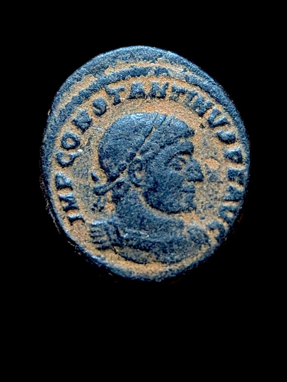 Constantine I Follis Lovely PARL Arle T-F Sol Roman Coin Arles Mint