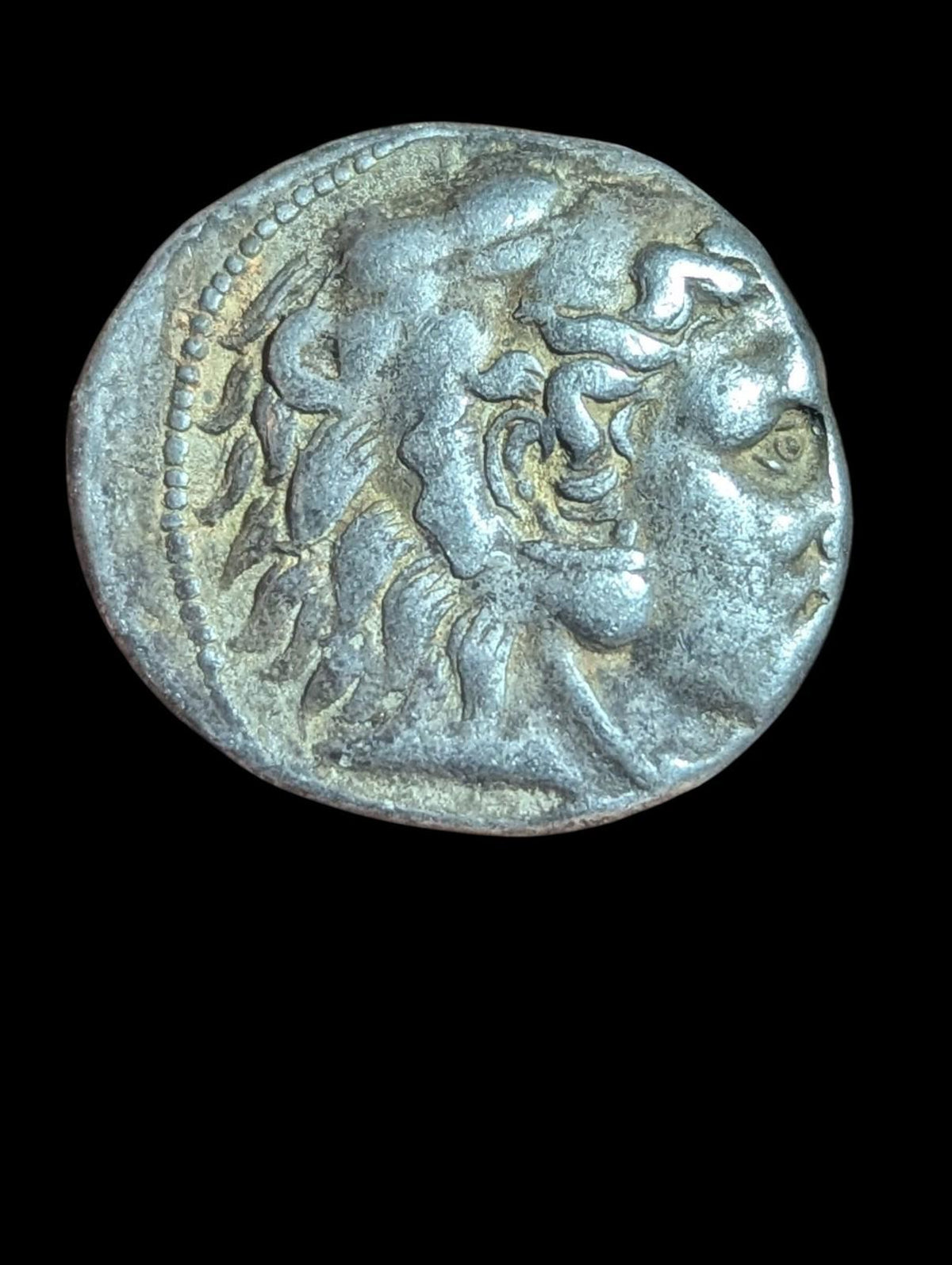 Ancienne pièce de monnaie grecque en argent Alexandre III le Grand Tétradrachme frappé à Colophon