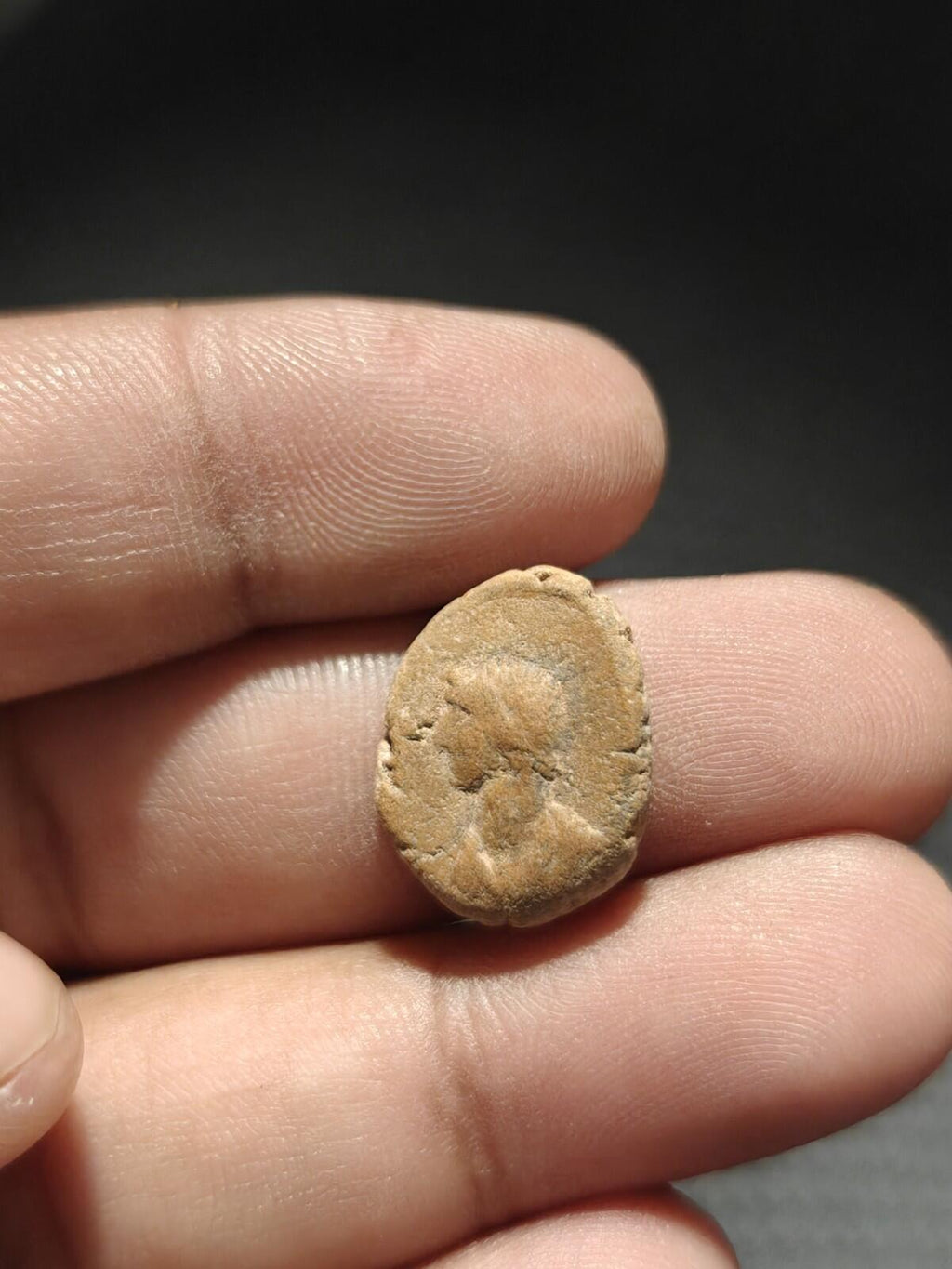 Ancient Greek Roman Circa 1st-3rd centuries AD Terracotta Clay Bullae Tessera