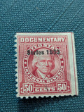 scott#R630 US documentary revenue stamp 1953 overprint Error Rare
