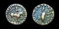 Royaume INDO-SCYTHE Azès I/II 58 av. J.-C. Drachme AR Monnaie grecque antique en bronze