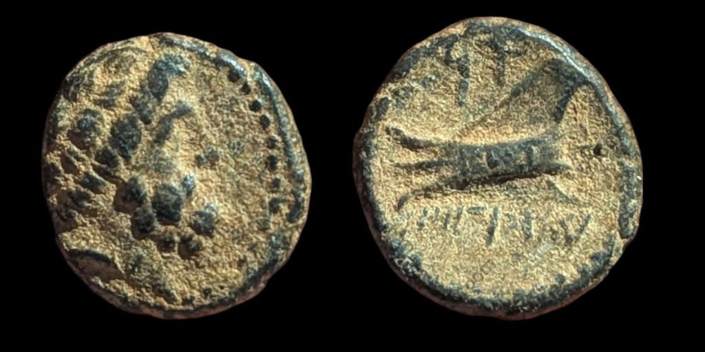 Monnaie grecque antique en bronze (Æ), 137-51 av. J.-C., Phénicie, Arados, Bronze, SNG-Cop:36-44#