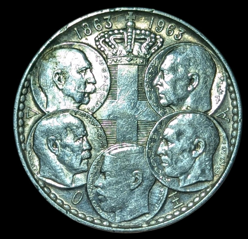 希腊 1963年 30 德拉克马 - 保罗一世 皇室王朝银币 - KM# 86