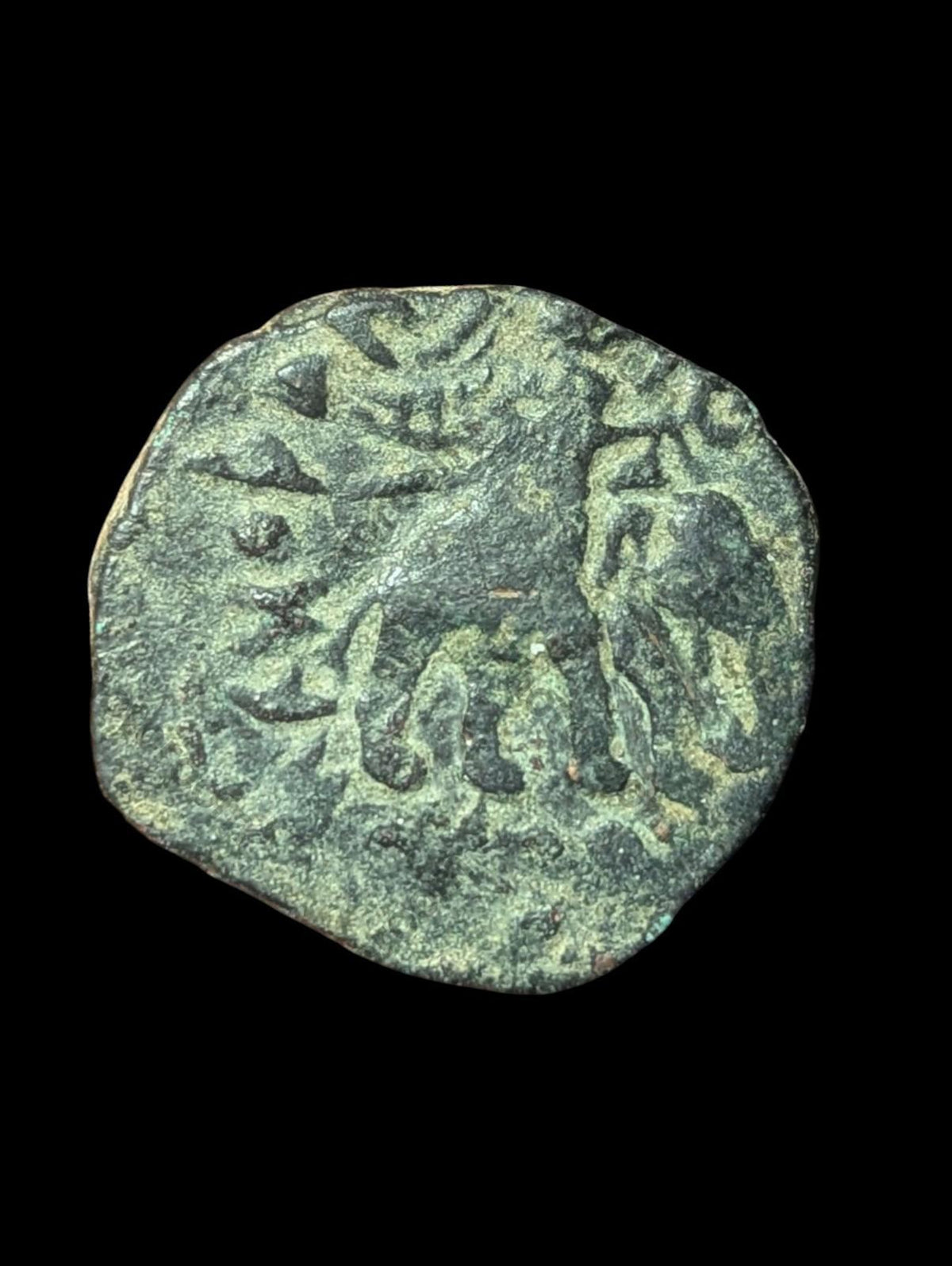 古印度 赫维什卡 贵霜帝国。四德拉克马银币 155-189年，15克