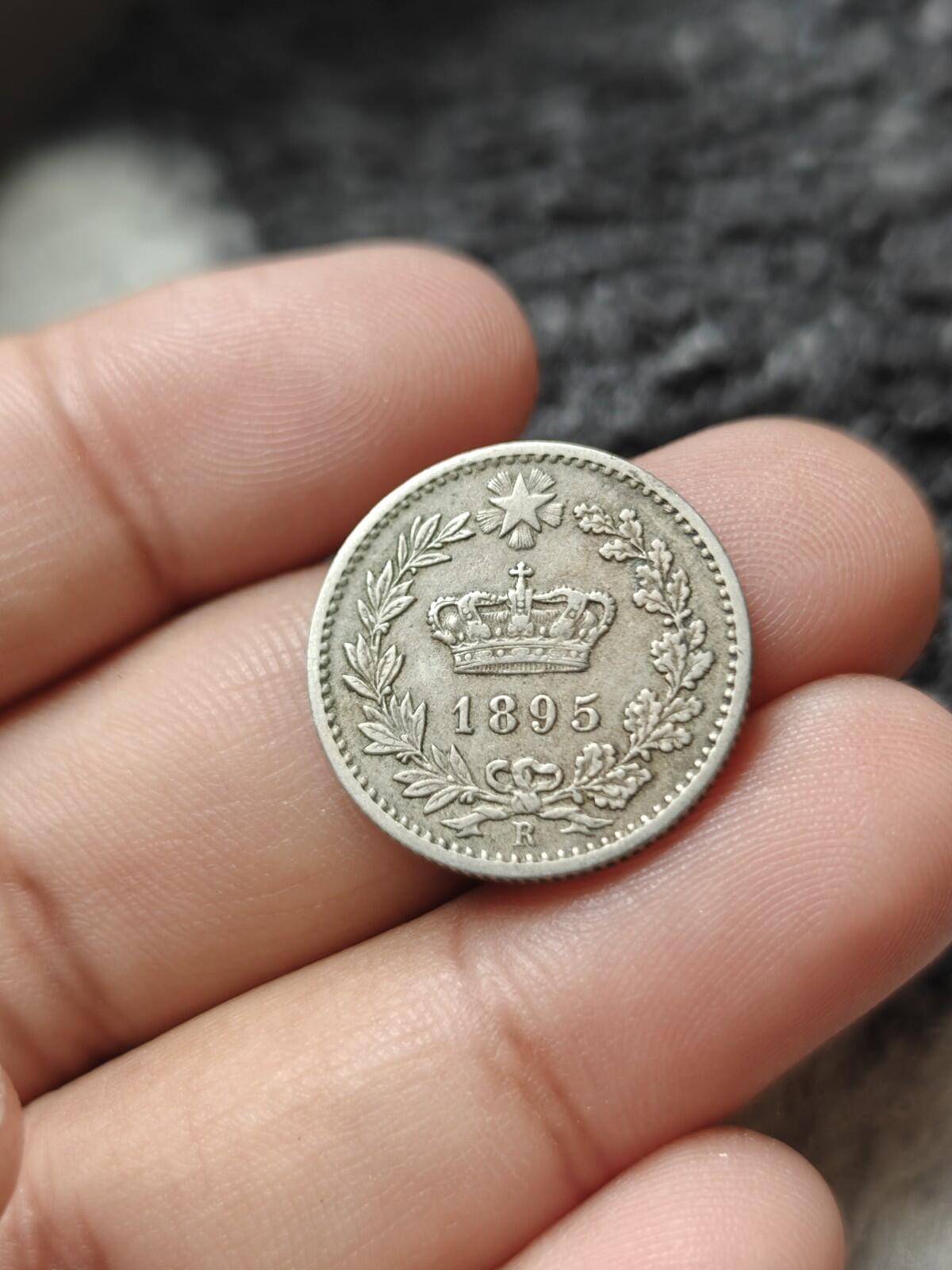 ITALY Kingdom UMBERTO I 1894 R 20 CENTESIMI Uncirculated