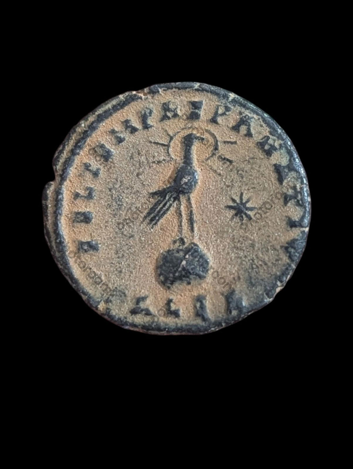 CONSTANTIUS II, 337-361 AD. AE FOLLIS. Alexandria MINT. PHOENIX REVERSE.