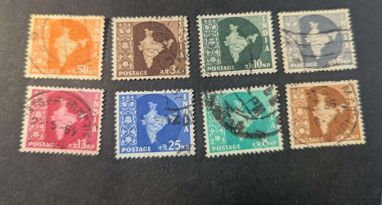 Indian Postage Lot of 15. Scott's 275...313.  Used