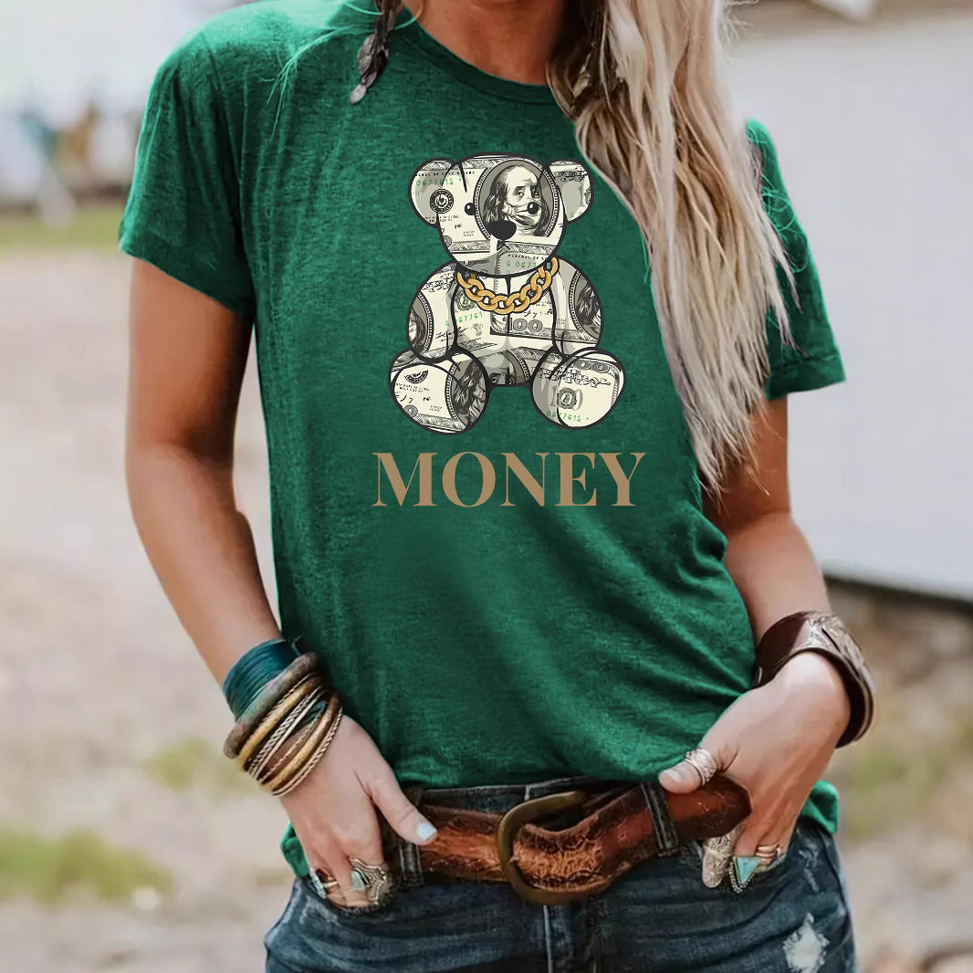 T-shirt MONEY banknote bear image