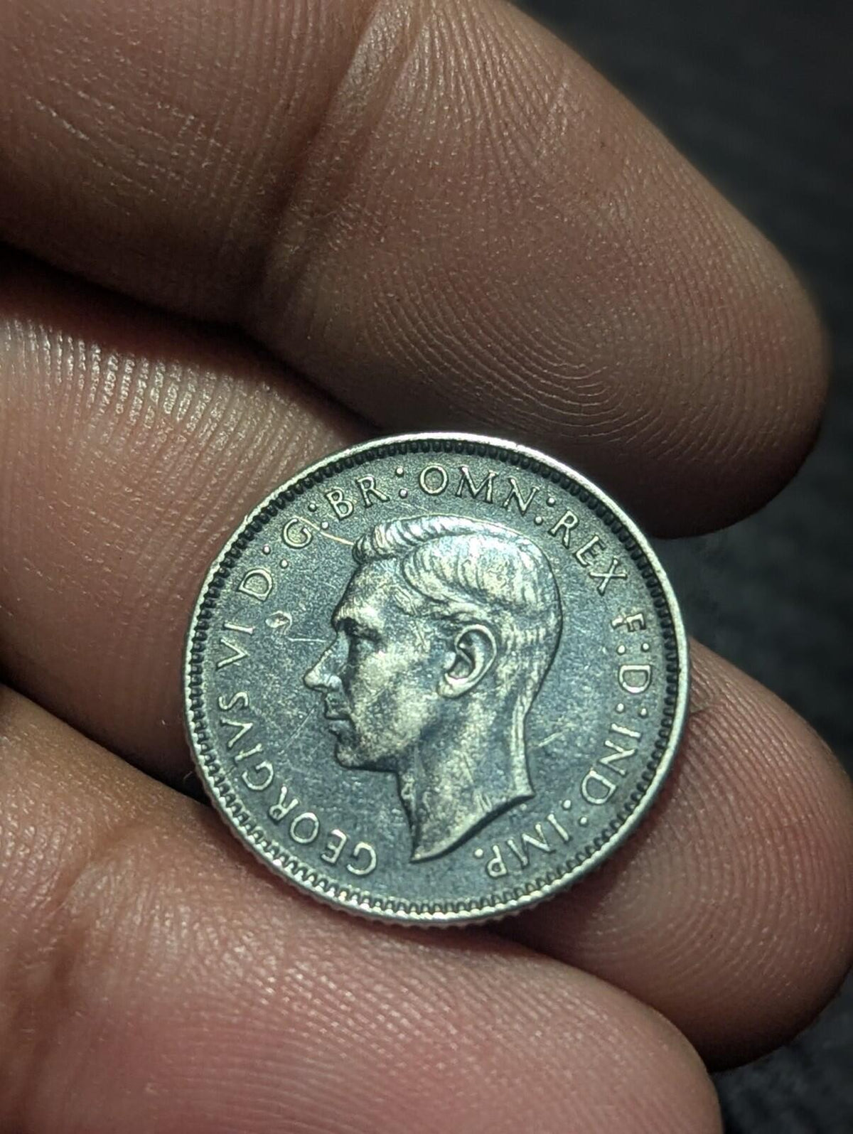 Australia 1942 D 6 Pence Kangaroo animal Uncirculated