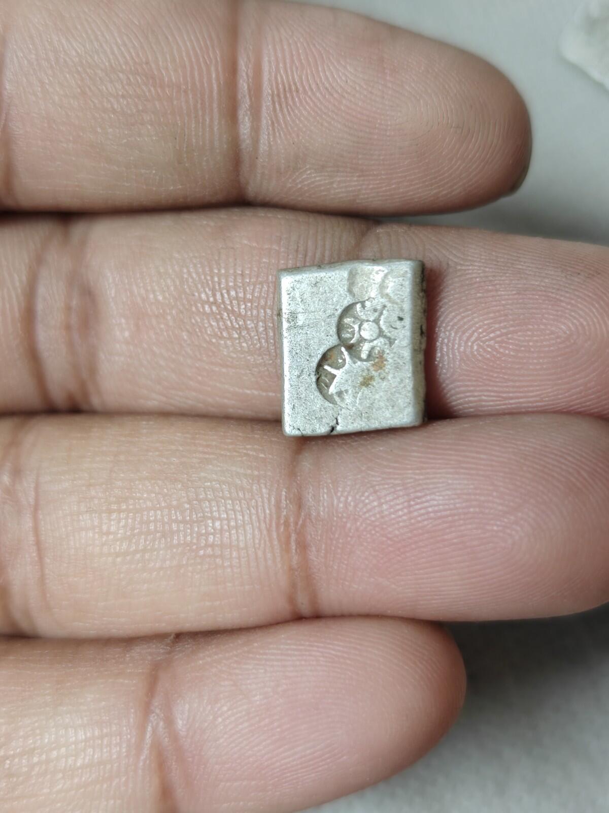 Magadh Silver Coin Ancient Punch Mark 400 BC Mauryan Dynasty India