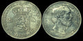 1873 Netherlands William III 2 1/2 Gulden .945 Fine Silver Coin KM# 82