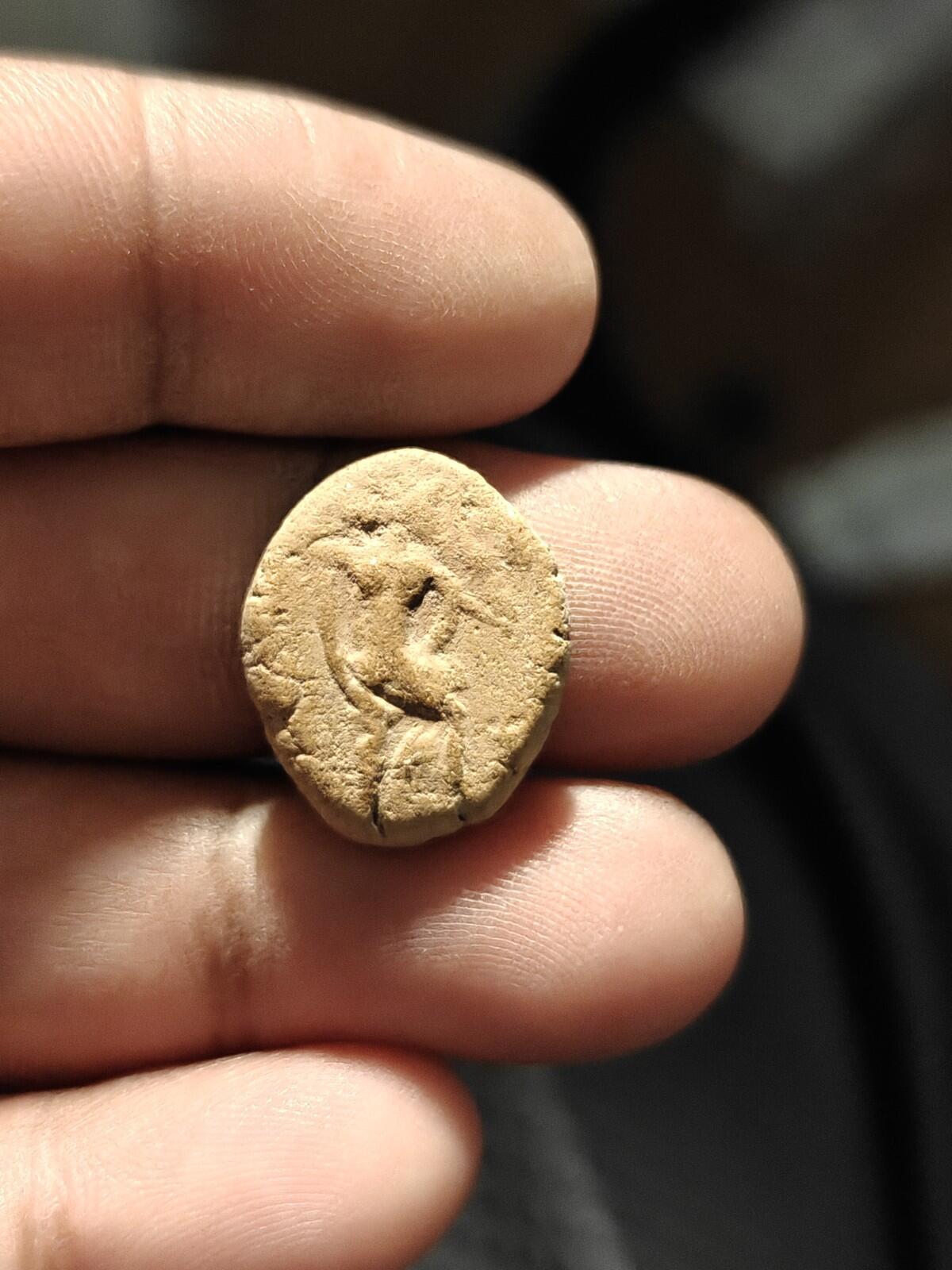 Ancient Greek Roman Circa 1st-3rd centuries AD Terracotta Clay Bullae Tessera