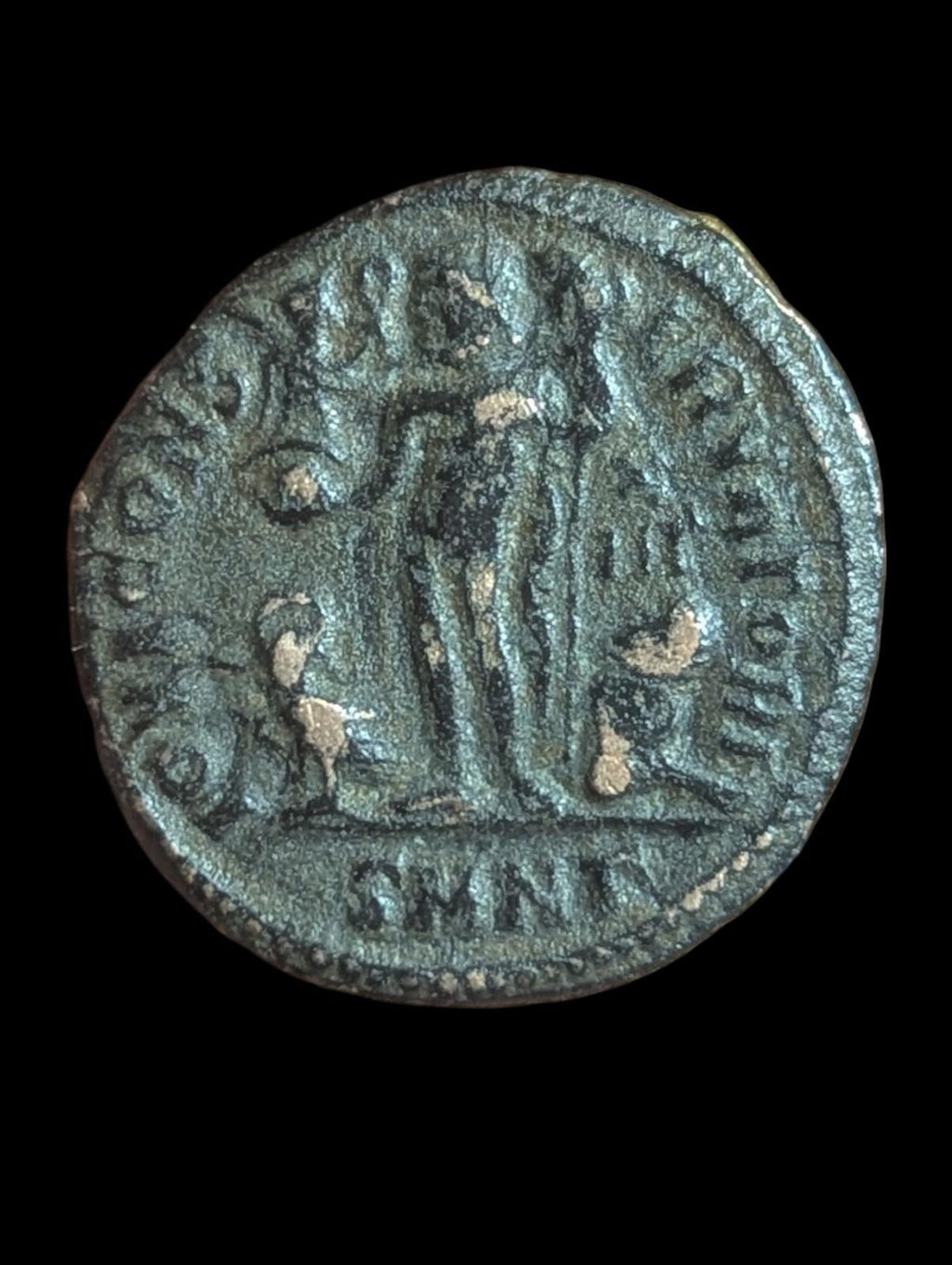 LICINIUS II Ancient Roman Coin w JUPITER ZEUS VICTORY EAGLE