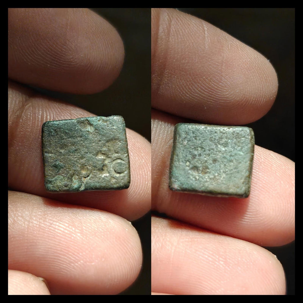 Magadh Punch Mark Coin Ancient Silver Bilon 400BC Greek Era Janapada