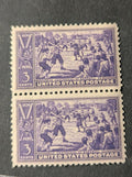 1939 US Stamps #855 - Vertical Pair - 3 cent Baseball Centennial - MNH/OG/VF