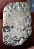 #M49#Inde⭐CIVILISATION DE L'INDUS⭐ Monnaie en argent à poinçon Mayuriyan Symboles SOLEIL 300 av. J.-C.
