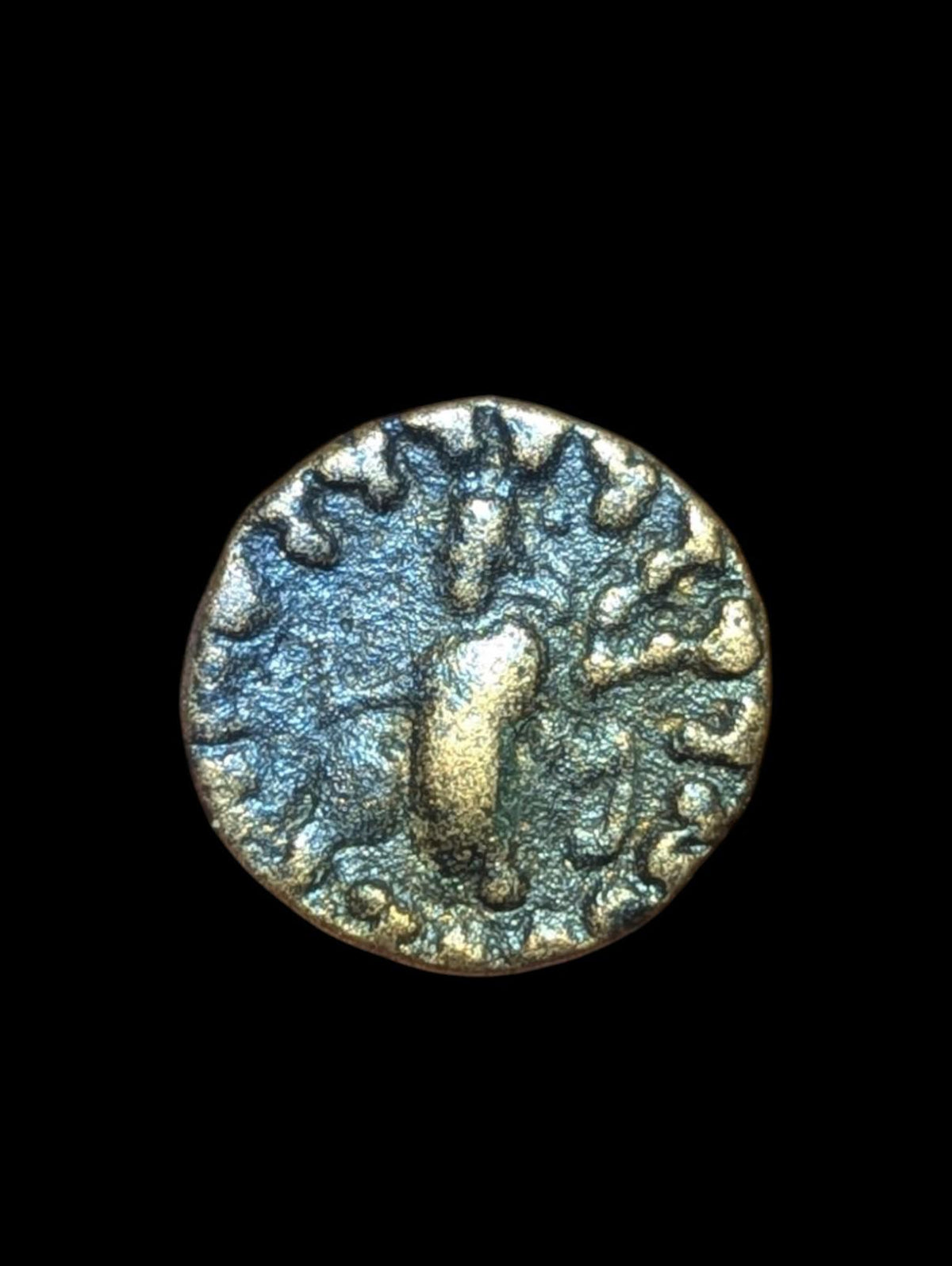 Royaume INDO-SCYTHE Azès I/II 58 av. J.-C. Drachme AR Monnaie grecque antique en bronze