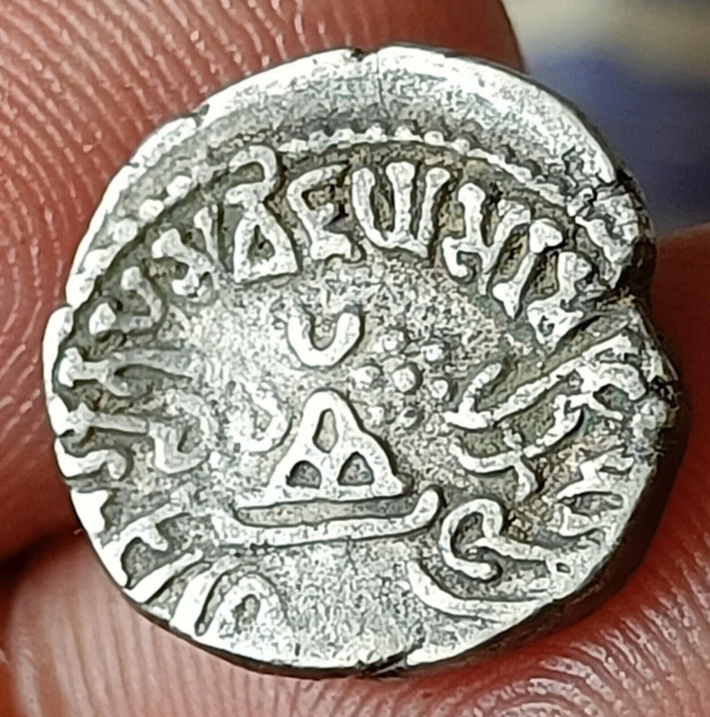#AB75#India SILVER coin of VISHAV sena Western Kshatrapas.Indo-Scythian rulers