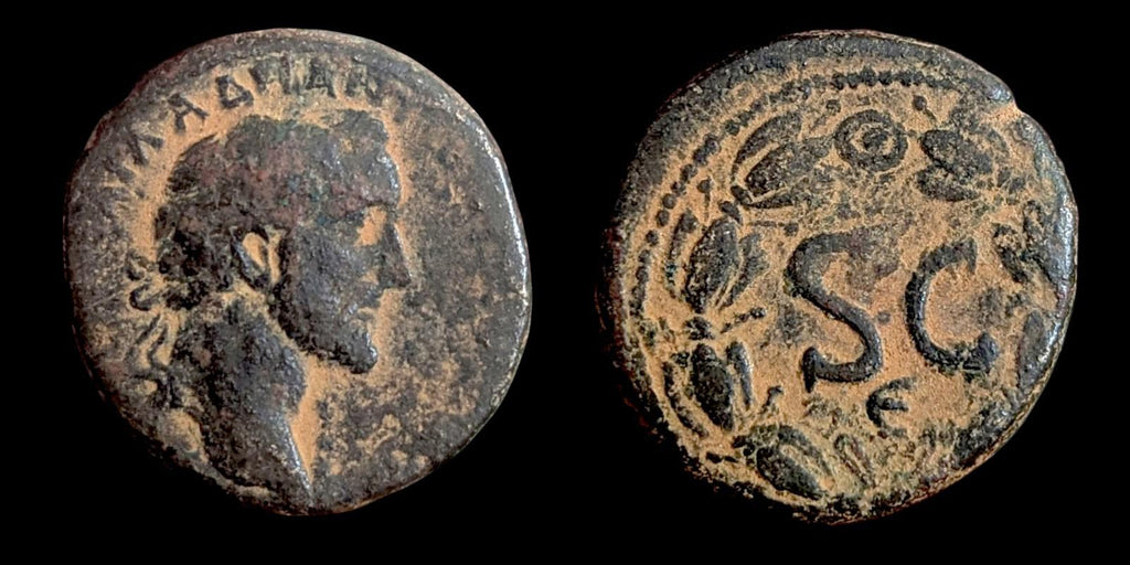 ANTONINUS PIUS 145AD Antioch on the Orontes In Wreths Ancient Roman Coin