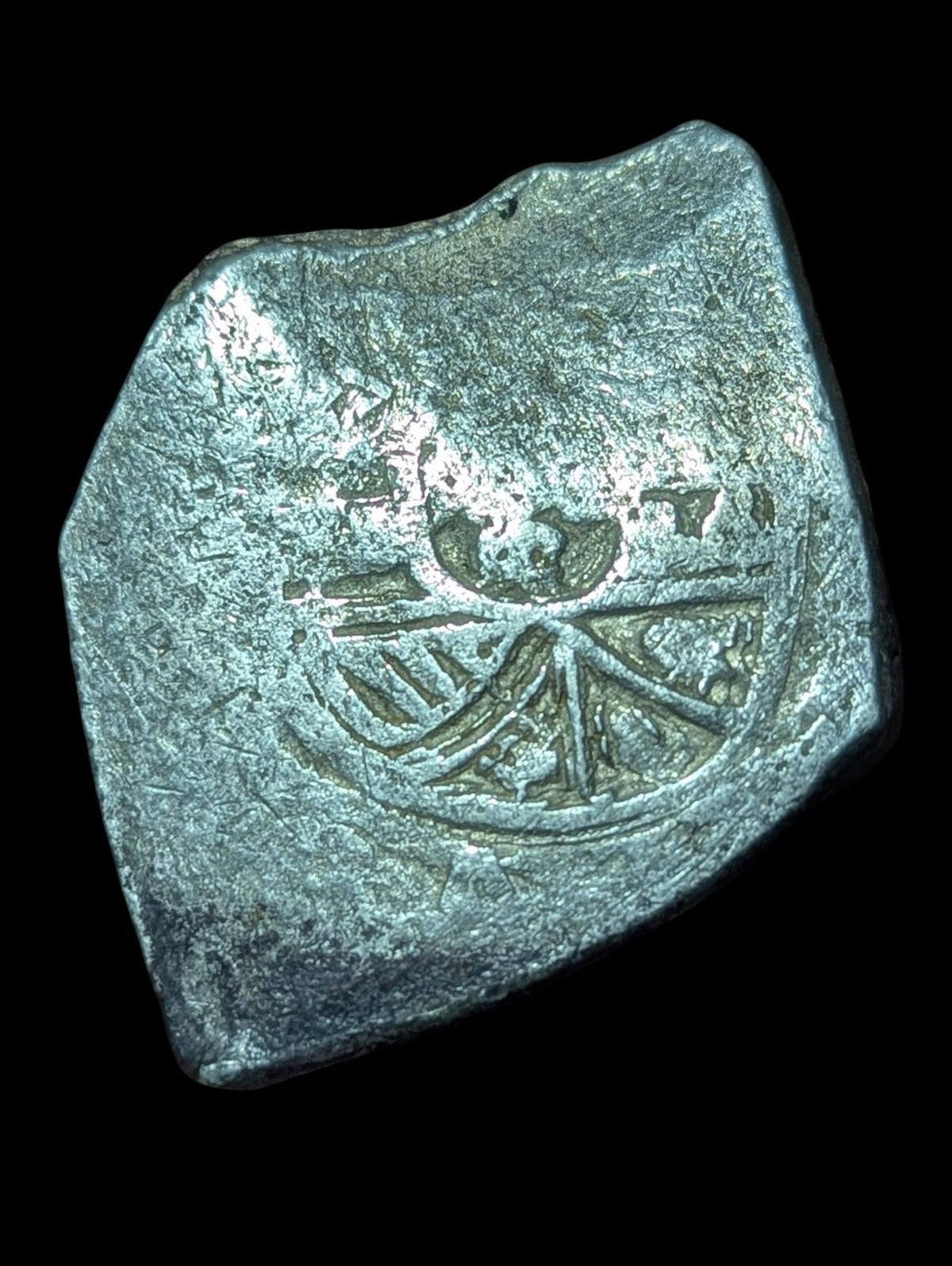 Pillage Pirate du Mexique espagnol 8 Réaux 1711-1728 Rare, 26,5 G