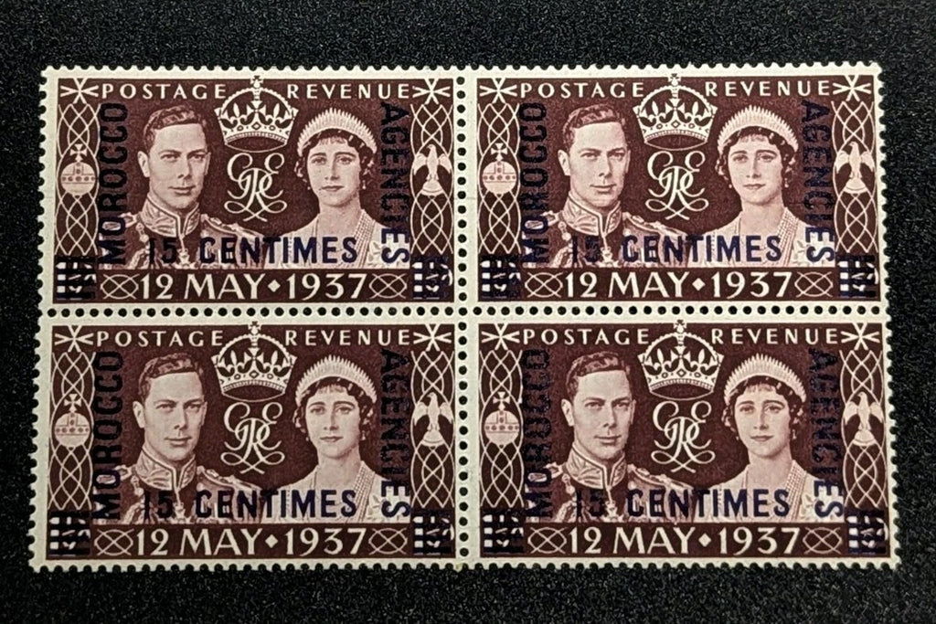 OPC 1937 GB Morocco Agencies Coronation Block Sc#439 SG#229 MNH