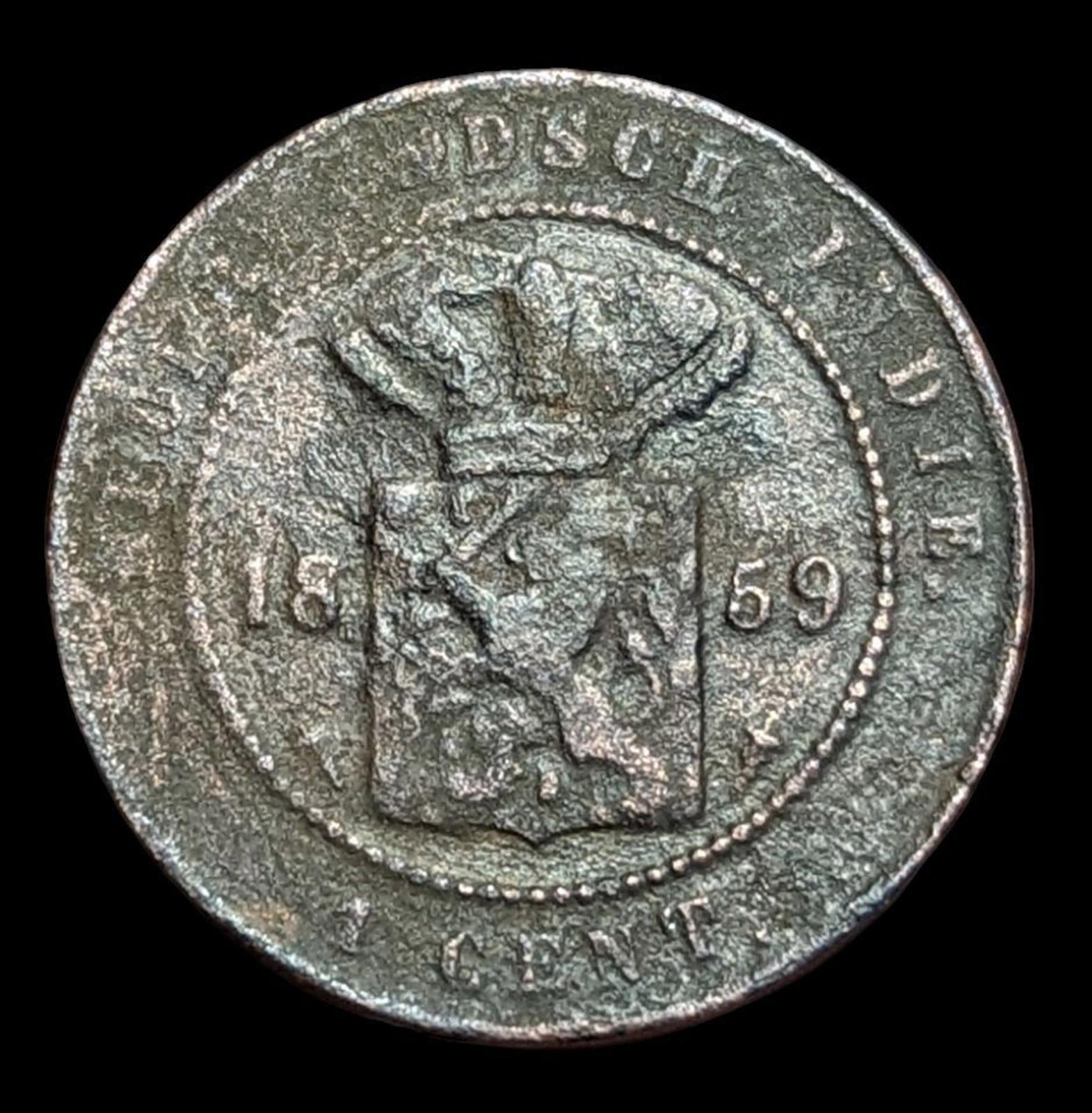 1859 INDES NÉERLANDAISES 1 CENT - TRÈS BON ÉTAT