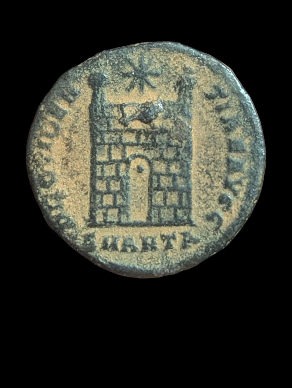 Constantius II, as Caesar, 324-337. AE Follis 2.9 g. Antiochia Campgate Coin