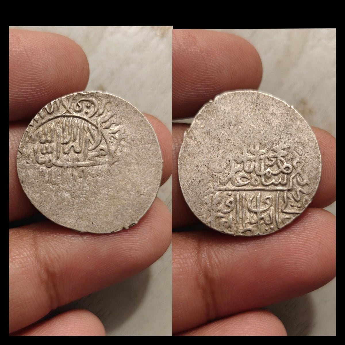 莫卧儿帝国：胡马雍，1530-1556年，沙鲁克银币，坎大哈，无日期，A-G2464"