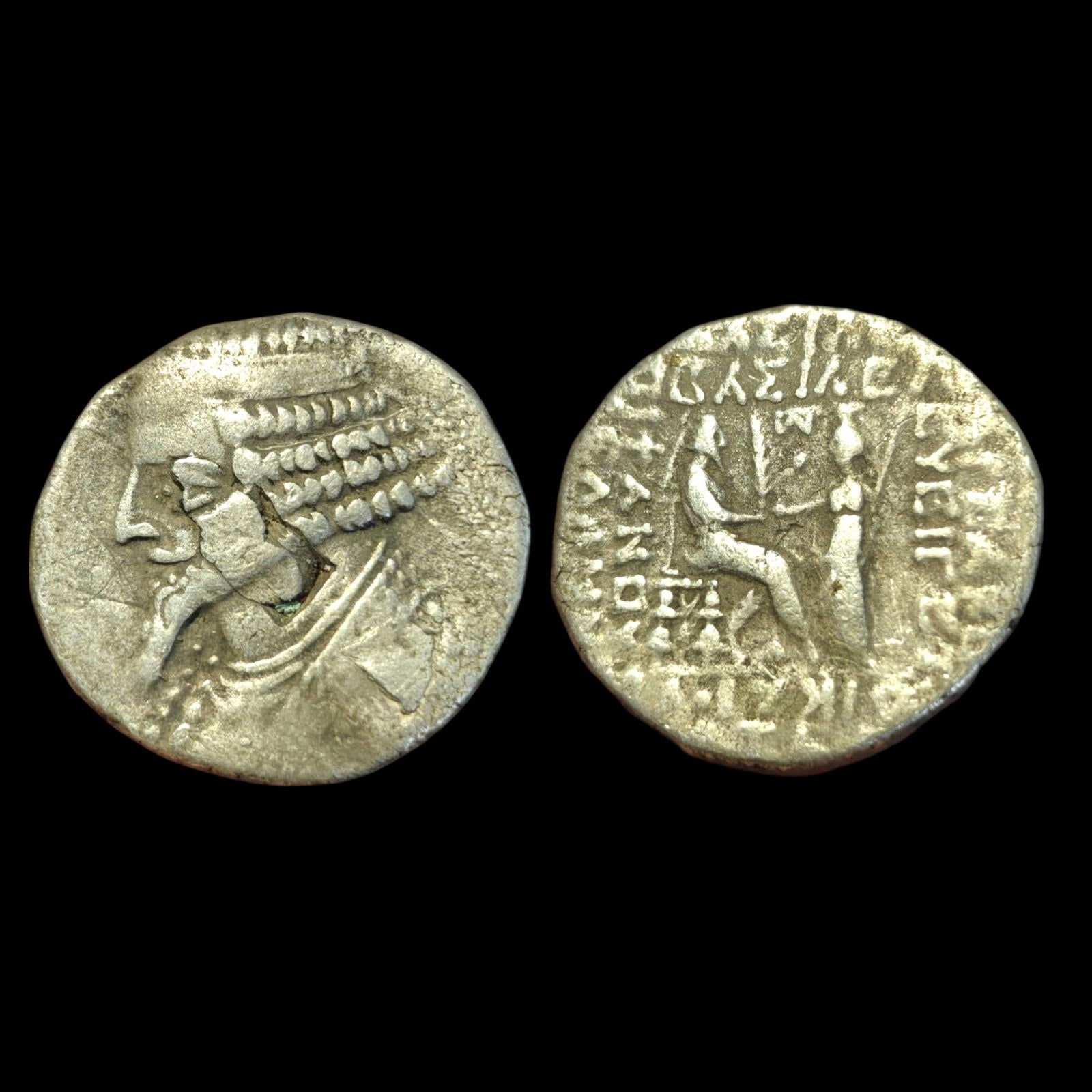THE PARTHIAN KINGDOM, PHRAATES IV (CIRCA 38-2 BC) SILVER Tetradrachm Mint Tigris