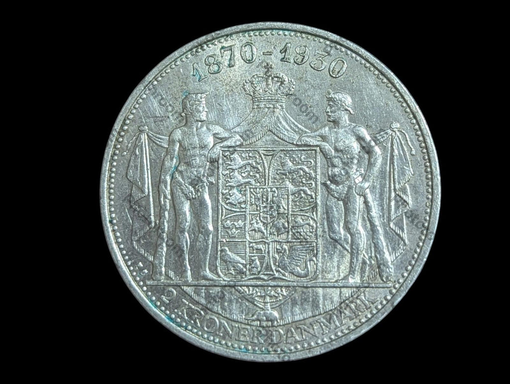 Pièce danoise 2 couronnes | Anniversaire du roi Christian X | Danemark | 1930