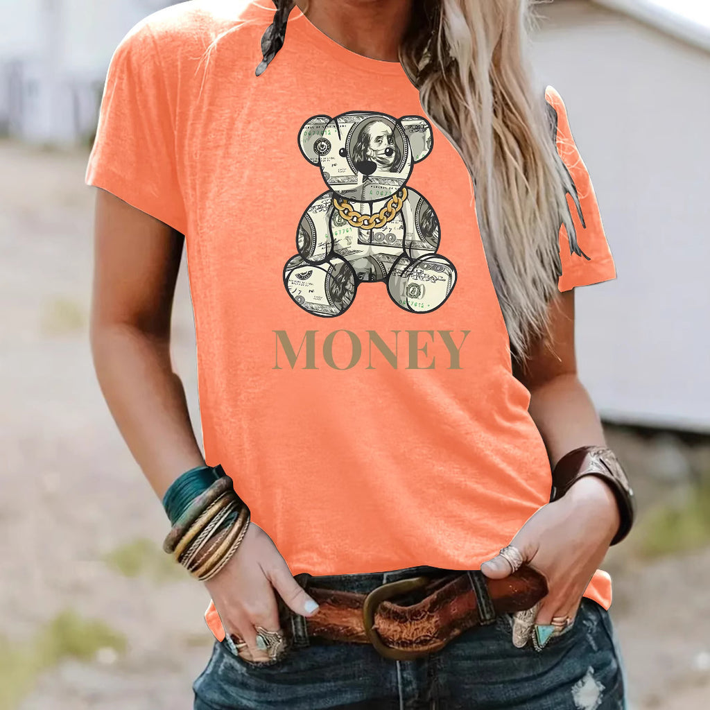 T-shirt MONEY banknote bear image