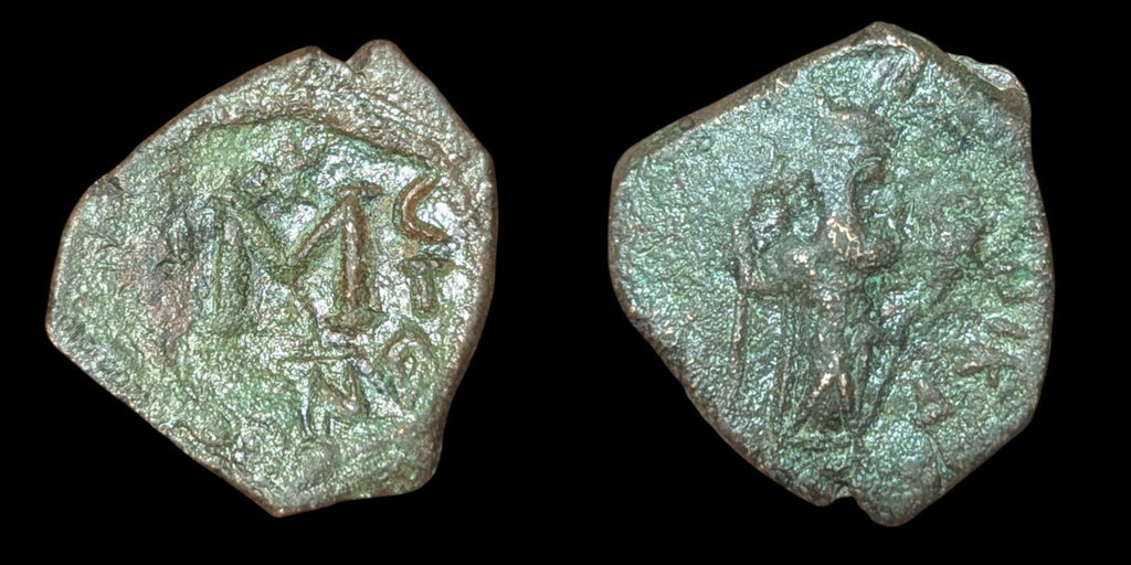 Islamic ARAB Byzantine UMAYYAD, time of Abd al-Malik, Æ Fals circa 685-690's AD