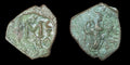 Islamic ARAB Byzantine UMAYYAD, time of Abd al-Malik, Æ Fals circa 685-690's AD