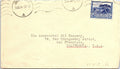 Vintage 1936 South Africa Postal Cover Envelope to San Francisco USA 3d Stamp